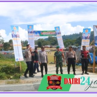 Babinsa Bersama Babinkamtibmas Memonitor Pelaksanaan Tahapan Kampanye Pemilu 2024