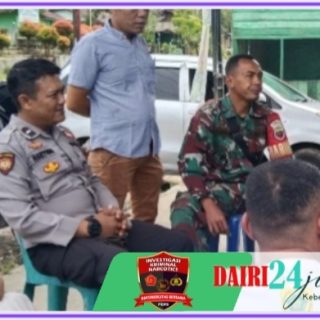 Ciptakan Keakraban, Babinsa dan Bhabinkamtibmas Komsos Bersama Warga Desa Tanjung Mulia