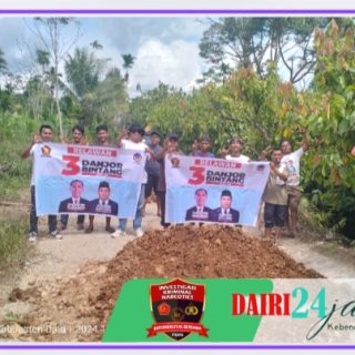 Tim Danjor – Bintang Melalui Bintang Panjaitan Berikan Bantuan Batu Sirtu ke Desa Juma Gerat