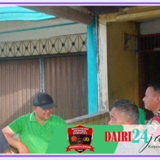 Komsos di Desa Binaan, Babinsa Koramil 01/ Sumbul Sampaikan Pesan Kamtibmas