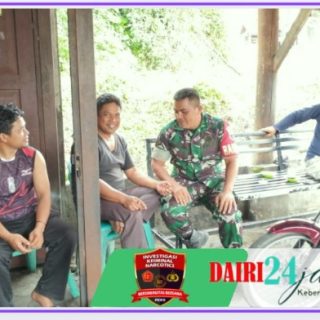 Jalin Kedekatan Dengan Warga Babinsa Koramil 07/ Salak Komsos Bersama Warga Binaan