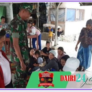 Babinsa Koramil 05/ TP Laksanakan Pendampingan Kegiatan Imunisasi