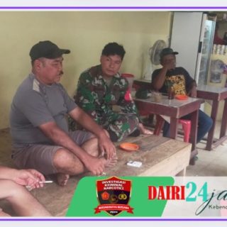 Jalin Silahturahmi, Babinsa Koramil 05/ TP Komsos Bersama Warga Desa Kuta Buluh