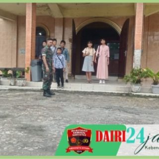 Babinsa Laksanakan Pengamanan Gereja di Wilayah Binaan