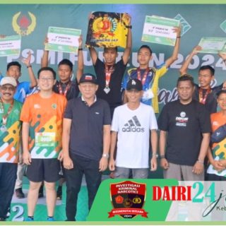 Bupati Enos dan Wabup Yudha Meriahkan Acara PSMI Fun Run 2024