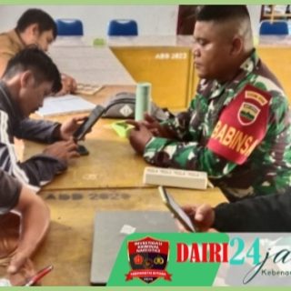 Jaga Silaturahmi, Babinsa Komsos Dengan Perangkat Desa Kuta Meriah
