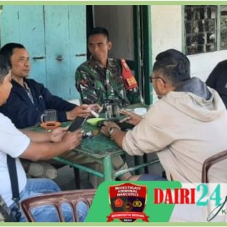 Sembari Ngopi Bareng, Babinsa Koramil 05/ Tanah Pinem Komsos Bersama Warga Binaan
