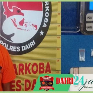 Kantongi Sabu Seberat 0.33 Gram, Seorang Pemuda di Sinehu Dairi Diamankan Polisi