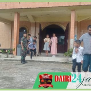 Babinsa Koramil 01/ Sumbul Laksanakan Pengamanan Gereja