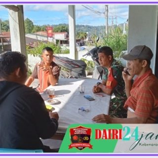 Suasana Tahun Baru Babinsa Jalin Silaturahmi Dengan Warga Binaannya
