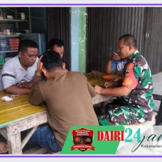 Suasana Tahun Baru Babinsa Jalin Silaturahmi Komsos Dengan Warga Binaannya