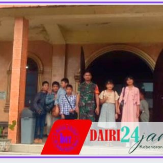 Babinsa Koramil 01/Sumbul Laksasanakan Pengamanan Ibadah Minggu