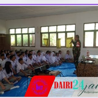 Babinsa Koramil 01/Sumbul Berikan Materi Wawasan Kebangsaan Pada Kegiatan MPLS Di SMA Negeri 1 Pegagan Hilir