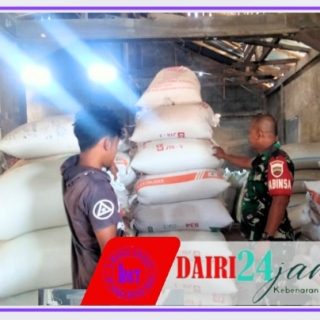 Pastikan Stok Gabah dan Beras, Babinsa Koramil 01/Sumbul Sambangi Kilang Padi