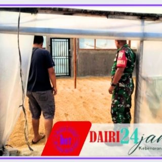 Pastikan Stok Gabah dan Beras, Babinsa Koramil 01 Sumbul Sambangi Kilang Padi