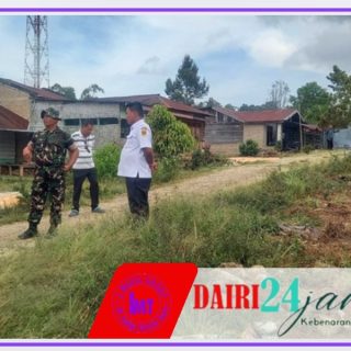 Kesiapan Lokasi Pembangunan Koperasi Merah Putih Desa Pangguruan wilayah Koramil 01/Sumbul