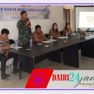 Babinsa 01/Sbl Hadiri Lokakarya Mini Lintas Sektoral Dalam Rangka Mewujudkan Upaya Kesehatan Mandiri