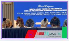 Selaraskan Arah Rencana Tata Ruang, Bupati Hadiri Penandatanganan Berita Acara Verifikasi Penanganan IPPR