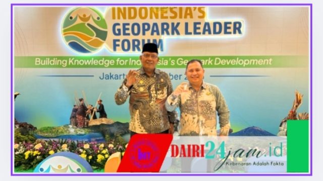 Bupati Dairi Hadiri Indonesia’s Geopark Leader Forum di Jakarta