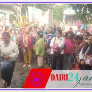 Babinsa Koramil 01 Sumbul Melaksanakan Pendampingan Pembagian Beras Bulog di wilayah Kodim 0206/Dairi