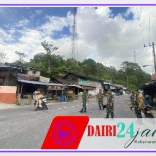 Personil Koramil 06/Kerajaan Laksanakan Patroli Dalam Rangka Menjaga Kekondusipan di Wilayah