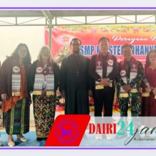 Babinsa Hadiri Natal SMP Kristen Johannes Prodromos