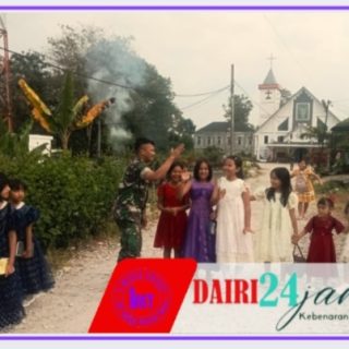 Babinsa Koramil 01/Sumbul Pastikan Keamanan Ibadah Minggu 