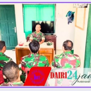 Perkuat Profesionalisme Prajurit, Danramil 06/Kerajaan Pimpin Jam Komandan