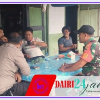 Bincang Santai, Babinsa Koramil 01 Sumbul Komsos Dengan Warga Desa Linggaraja