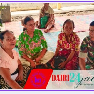 Babinsa koramil 05/ TP, Silahturahmi Dengan Warga Desa Liang Jering