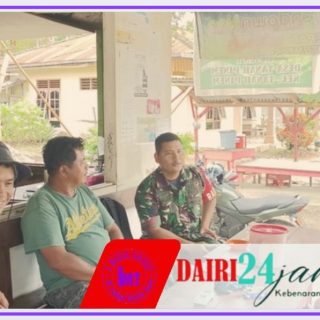 Jaga Hubungan Baik,Babinsa Koramil 05/Tanah  Komsos dengan Warga Desa Tanah Pinem