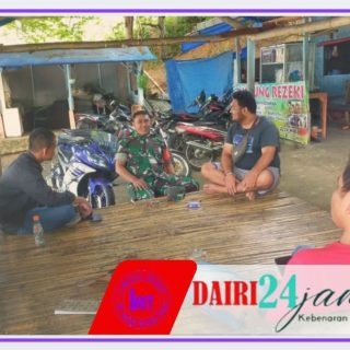 Babinsa Koramil 05/Tanah Pinem Lakukan Silaturahmi dengan Pemuda Karang Taruna Desa Suka Dame