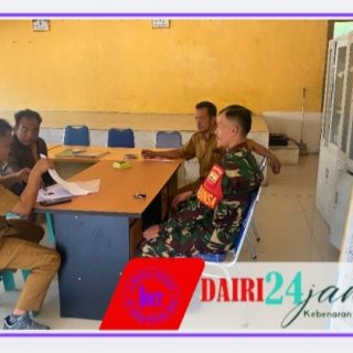 Jalin Sinergitas, Babinsa Koramil 06/Kerajaan Gelar Komsos dengan Perangkat Desa Majanggut I