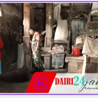 Cek Stok Gabah, Babinsa Aktif Sambagi Kilang Padi