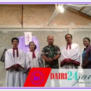 Babinsa Koramil 01/Sumbul Ibadah Minggu Bersama Warga Binaan