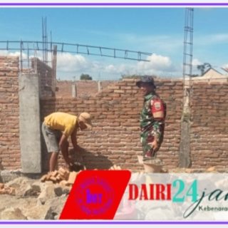Babinsa Koramil 01/Sumbul Dukung Percepatan Pembangunan KDKMP Didesa Tanjung Beringin