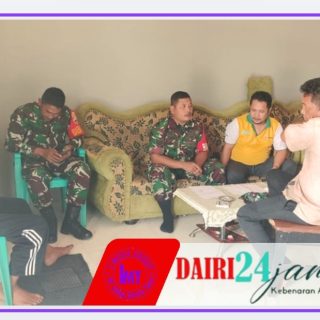 Perkuat Sinergi Dan Kordinasi, Babinsa Koramil 05/Tanah Pinem Silaturahmi Dengan Kades Lau Tawar