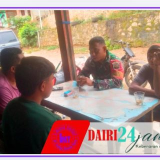 Babinsa Koramil 05/Tanah Pinem Laksanakan Komsos dengan Warga Desa Kuta Gambir