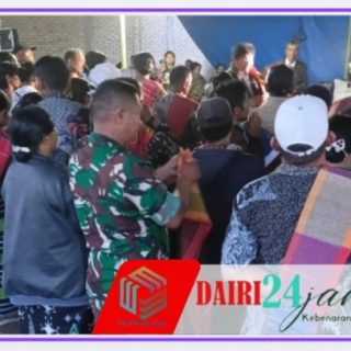 Wujud Kepedulian Babinsa Menghadiri Pesta Adat Warga