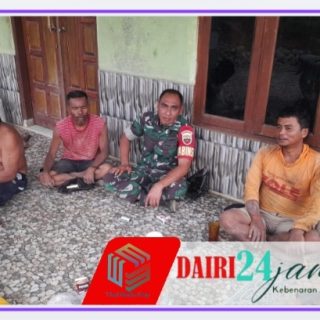 Dekat dengan Rakyat, Babinsa Serka HB Sitorus Sambangi Warga Kutameriah
