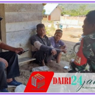 Eratkan Silaturahmi, Babinsa Laksanakan Komsos dengan Warga Desa Parpulungen