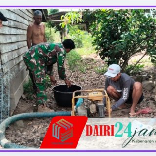 Babinsa Koramil 05/Tanah Pinem Bantu Warga Desa Lau Njuhar I, Wujudkan Impian Air Bersih untuk Masyarakat