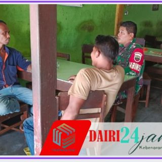 Babinsa Koramil 05/TP Laksanakan Komsos dengan Masyarakat Desa Pamah