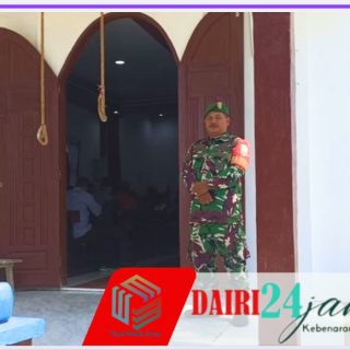 Babinsa Koramil 05/TP Laksanakan Pengamanan Ibadah Minggu di HKBP Kutabuluh