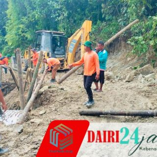 Akses Vital Lumpuh Akibat Longsor: Bupati Dairi Instruksikan Penanganan Cepat di Desa Jambur Indonesia