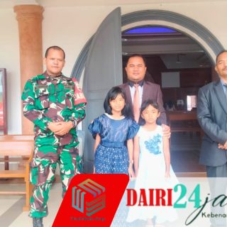 Babinsa Koramil 01/Sumbul Monitoring Dan Pengamanan Kegiatan Ibadah Perayaan Paskah Tahun 2026