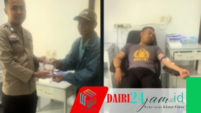 Kisah Brigpol Abdika: Usai Jaga Bank, Langsung Meluncur Donor Darah Demi Nyawa Warga