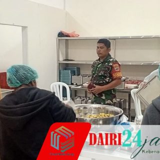Babinsa Dampingi Pelaksanaan Makan Bergizi Gratis ( MBG )