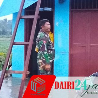 Kiprah Babinsa, Dalam Membantu Warga Terdampak Puting Beliung