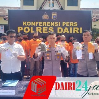 Pimpin Konferensi Pers, Kapolres Dairi Ungkap 31 Kasus Narkoba